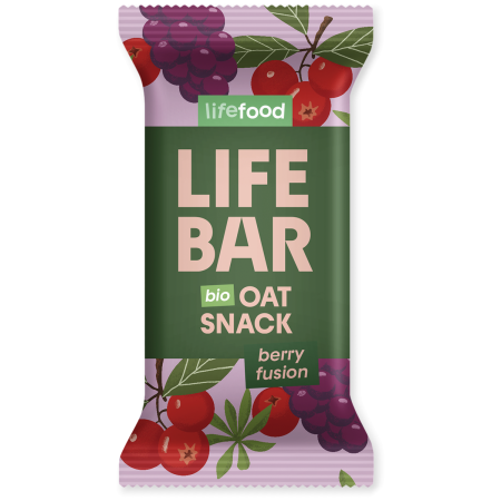Energetska pločica Lifefood Lifebar Oat Snack ovocný BIO 40 g