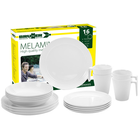 Set posuđa Brunner Spherica Melamine Set bijela