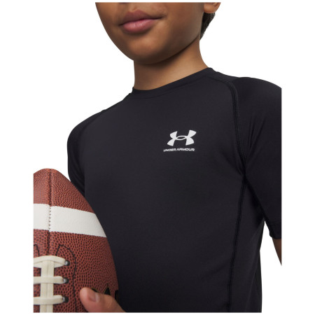 Dječja funkcionalna majica Under Armour UA HG Armour SS Black