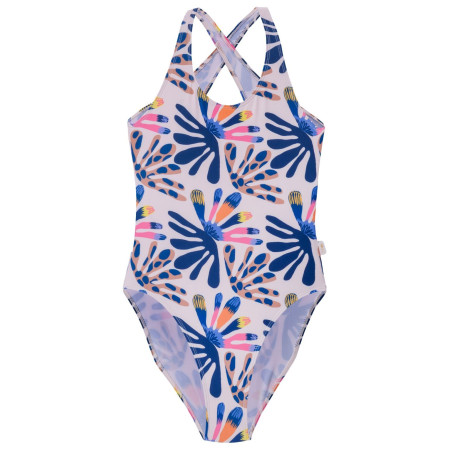 Dječji kupaći Aquawave Salava Jr - Summer Beige Flower Print