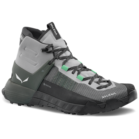 Muške cipele za planinarenje Salewa Wildfire Nxt Mid Gtx M siva/zelena Alloy/Dark Olive