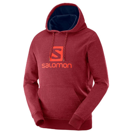 Muška dukserica Salomon Logo Hoodie M crvena BikingRed