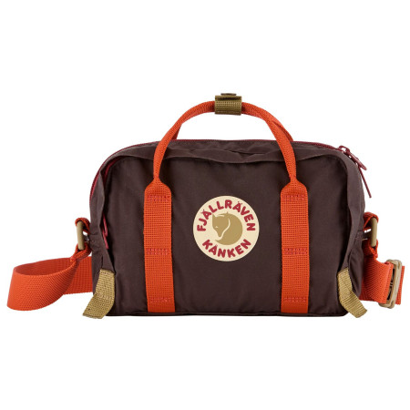 Torba preko ramena Fjällräven Kånken Koncept Crossbody crna/crvena Black Oak-Rowan Red