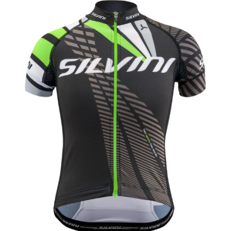 Dječji biciklistički dres Silvini Team CD1435 crna Blackgreen