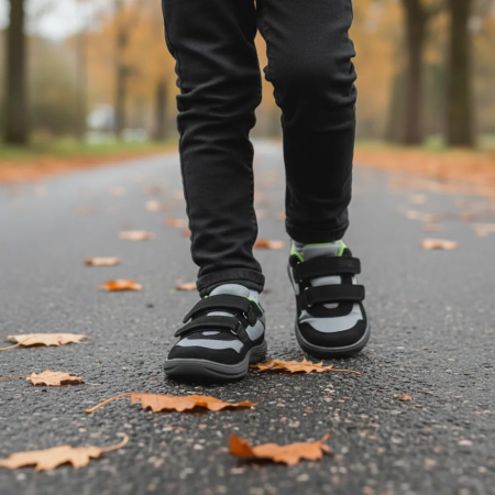 Dječje cjelogodišnje barefoot cipele Bugga Safi Black