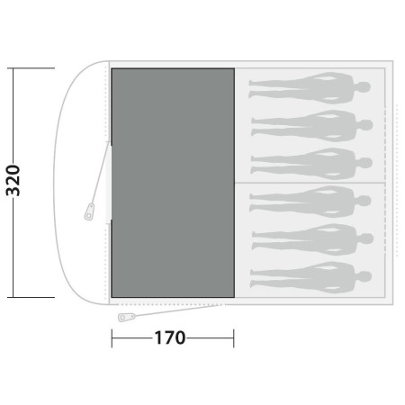 Tepisi za šator Easy Camp Carpet Edendale 600