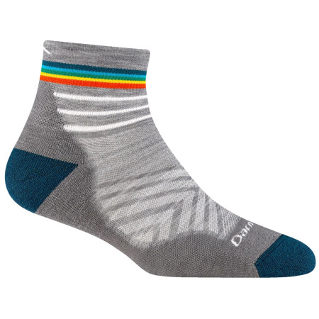 Ženske čarape Darn Tough W Run Quarter Ultra-Lightweight With Cushion siva gray