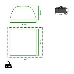 Šator za zabave Coleman Air Shelter M