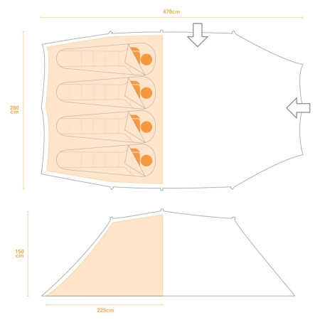 Šator Regatta Vester 4 Tent