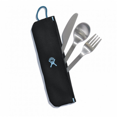 Set pribora za jelo Hydro Flask Flatware Set Stainless Pouch crna