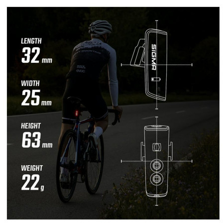 Prednje / zadnje svjetlo Sigma Aura 100 + Blaze Link