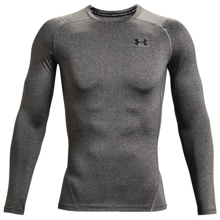 Muške funkcionalne majice Under Armour HG Armour Comp LS siva CarbonHeather//Black