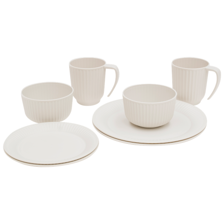 Set posuđa Outwell Delish 2 Person Dinner Set bež Sandstone
