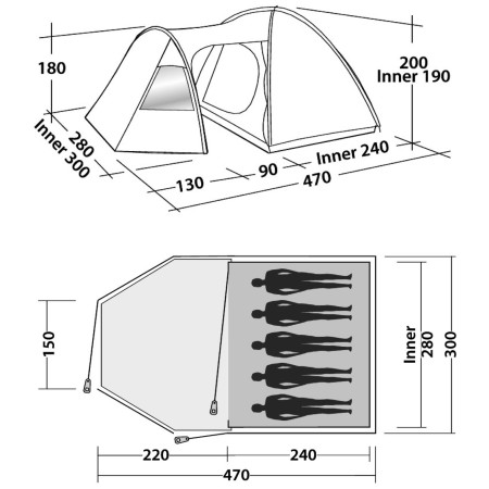 Šator Easy Camp Eclipse 500