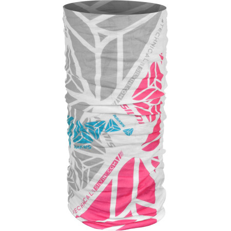 Višenamjenski šal Silvini Motivo UA508 bijela/crvena