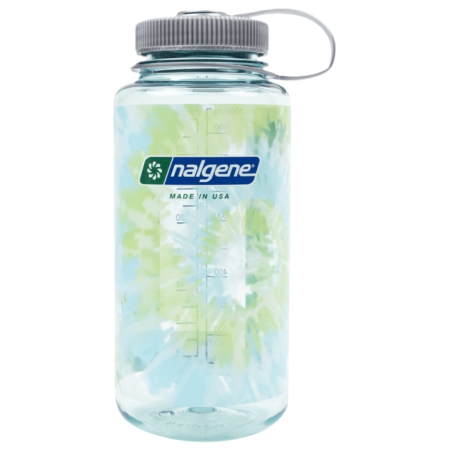 Boca Nalgene Wide Mouth Tie-Dye Print 1000 ml svijetlo plava Seafoam w/Platinum Blue Tie Dye