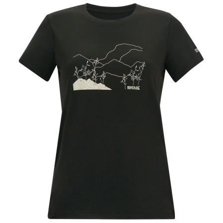 Ženska majica Regatta Womens Fingal Stretch crna Black