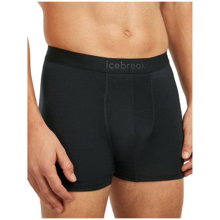 Muške funkcionalne bokserice Icebreaker Men Merino Blend 125 ZoneKnit™ Boxers crna Black