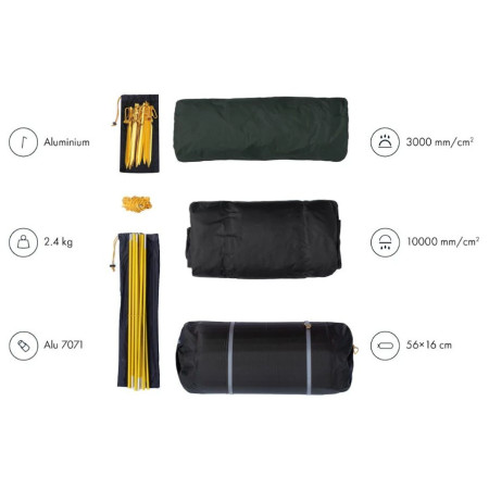 Turistički šator Warg Midi 3