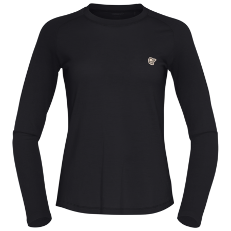 Ženska majica Norrona femund pureUll Long Sleeve crna Caviar Black