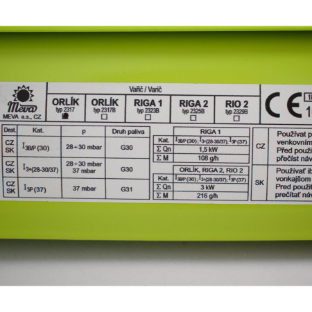 Kuhalo za kampiranje Meva 2317