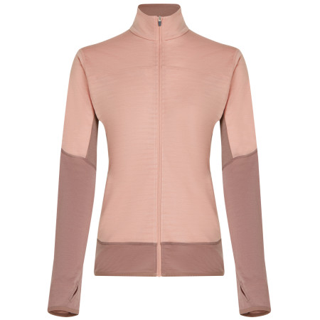 Ženska funkcionalna dukserica Icebreaker Women Merino Blend 300 RealFleece™ Descender LS Zip ružičasta Summit/Blush/Cb