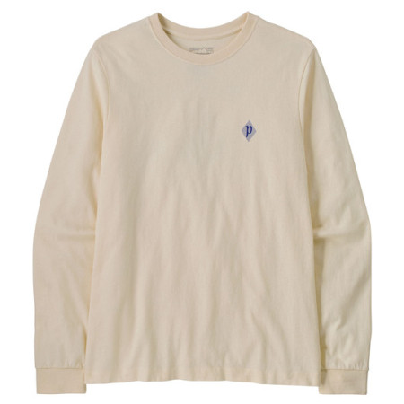 Muška majica Patagonia M's L/S MW Hut Tripper Skyline T-Shirt bež Undyed Natural