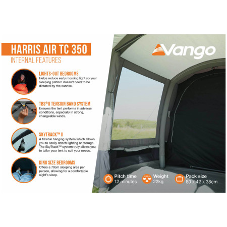 Šator na napuhavanje Vango Harris Air TC 350