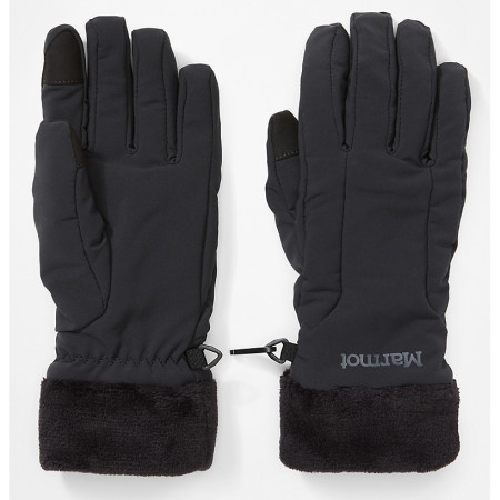Ženske rukavice Marmot Wm's Fuzzy Wuzzy Glove (DWR) crna Black