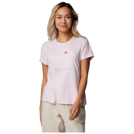 Ženska majica Columbia Sloan Ridge Graphic Short Sleeve Tee ružičasta Pink Dawn Heather