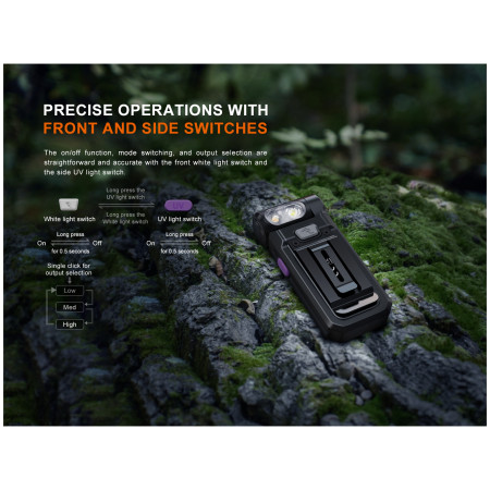 Džepna svjetiljka Fenix SW05R-UV