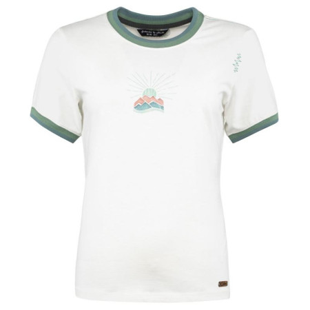 Ženska termo majica Chillaz Retro Mountain bijela/zelena