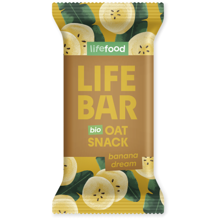 Energetska pločica Lifefood Lifebar Oat Snack banánový BIO 40 g