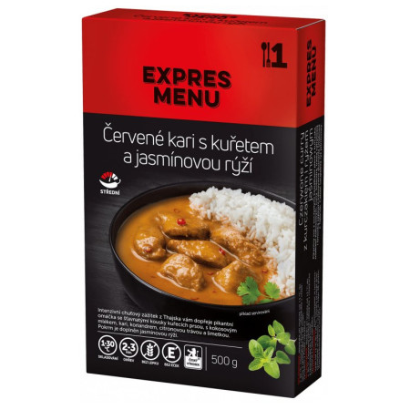 Gotova jela Expres menu Crveni curry s piletinom i jasmin rižom 500g