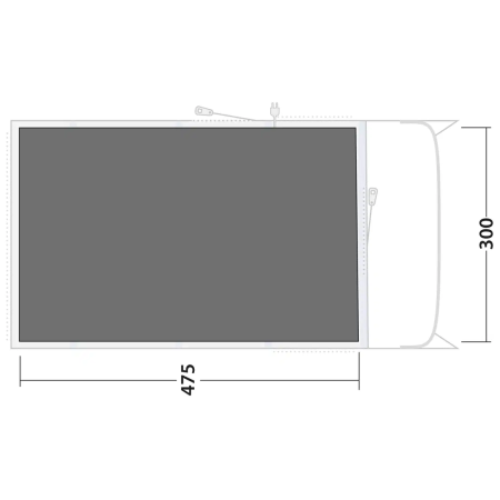 Podloga pod šator Outwell Footprint Denver / Ohio / Colorado 5 Air