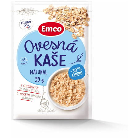 Kaša Emco Zobena kaša natural – 30 % manje šećera 55 g