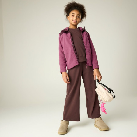 Dječja dukserica Regatta Myla Hybrid Jacket Fig/Violet