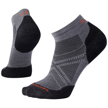 Čarape Smartwool PhD Run Light Elite Low Cut crna/siva Graphite