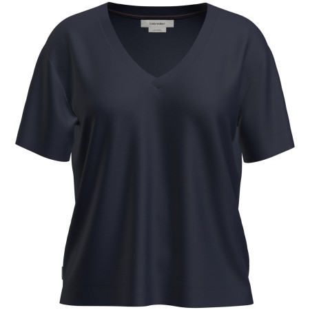 Ženska funkcionalna majica Icebreaker W Mer 150 Tech Lite SS Relax V Neck Tee tamno plava Midnight Navy