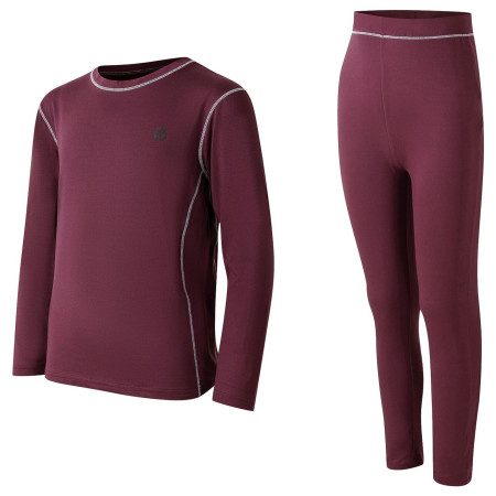 Dječji funkcionalni set Dare 2b Pow II Baselayer Set Huckleberry Tamno crvena Huckleberry