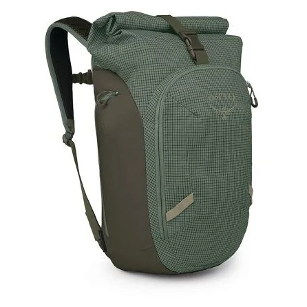 Gradski ruksak Osprey Transporter Roll Top Pack zelena pine leaf/earl grey
