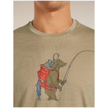 Muške funkcionalne majice Icebreaker Merino 150 Tech Lite SS Tee Bear Catch