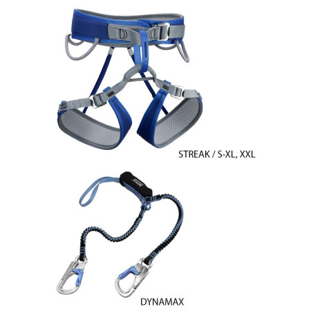 Samoosiguravajući komplet (via ferrata set) Rock Empire Empire Dynamax Streak Set plava
