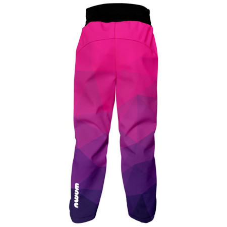 Dječje softshell hlače WAMU Mozaika purple