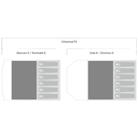Podne podlage za šator Easy Camp Rosebay Universal Carpet 2.3 x 3.6 m