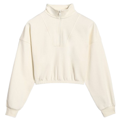 Dječja dukserica 4F Sweatshirt F1939 bež OFF WHITE
