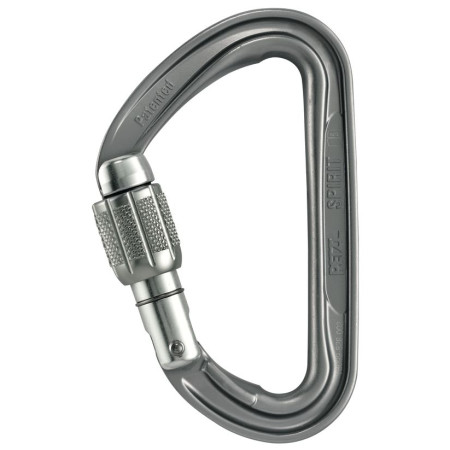 Karabiner Petzl Spirit Screw Lock siva