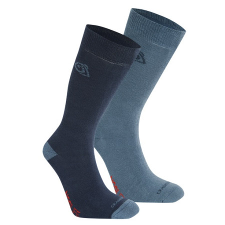 Čarape Craghoppers NosiLife Twin Pck Socks plava / svijetloplava BlNvy/BlStne
