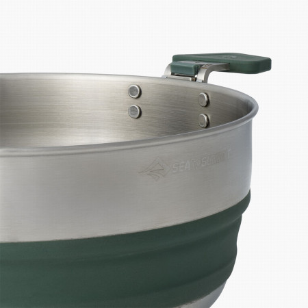 Sklopivi lonac Sea to Summit Detour Stainless Steel Collapsible Pot 3L