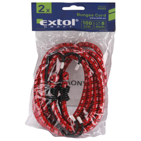 Guma za vezivanje Extol Upínací guma s háčky 100cm x 8